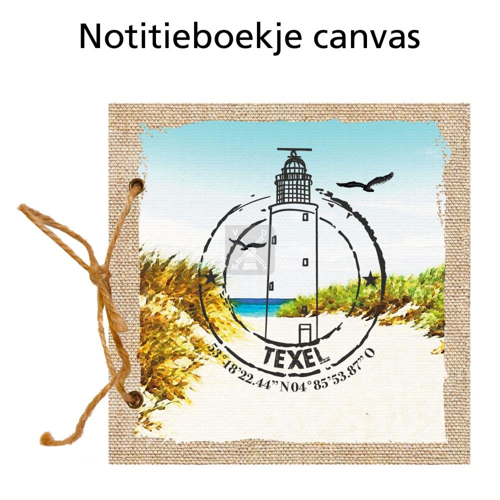 Notitieboekje canvas Texel